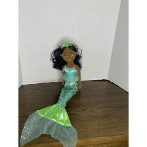 Aurora Sea Sparkles Tutu Ivy - Doll Plush Mermaid blue green eco friendly